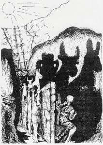 Alegoría de la caverna, por Markus Maurer.