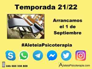 Arrancamos el 1 de Septiembre. Temporada 21/22.