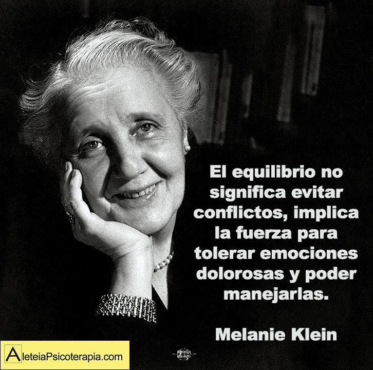 El equilibrio según Melanie Klein.